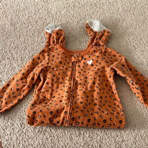 Carter's Orange Leopard Print Kids Pajamas